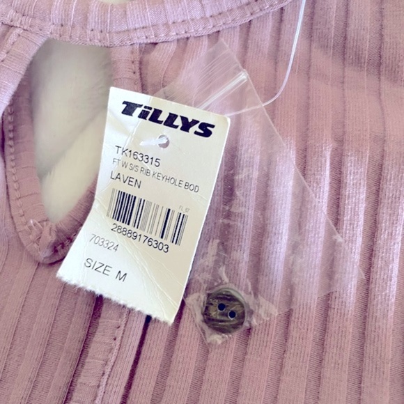 21. Tillys Purple Crossover Bodysuit - Picture 8 of 9